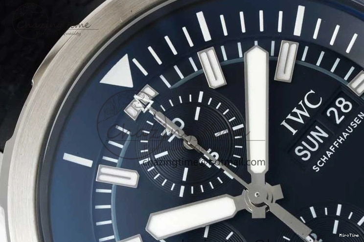 MIROTIME 1226 Aquatimer Chrono SS RSF 1:1 Best Edition Black Dial on Black Rubber Strap A EyeCatching 7073